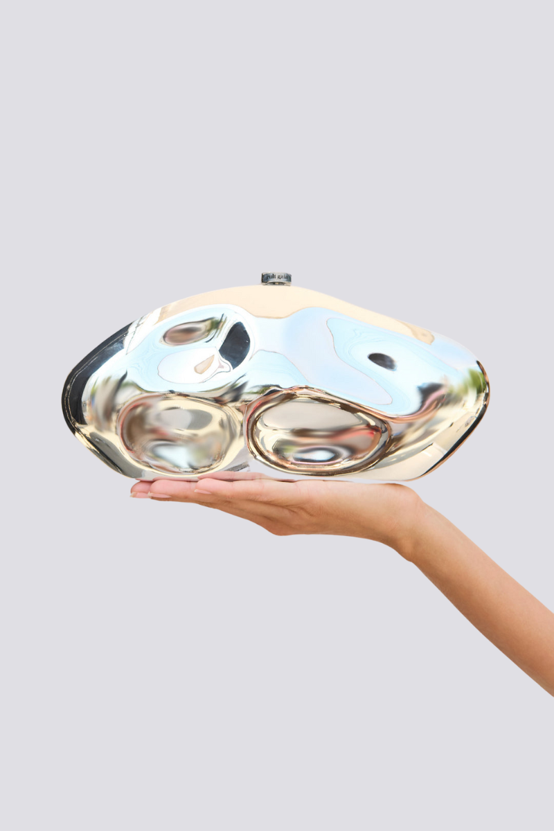 Alixe Dent – ​​Cloud-Tasche in Silber