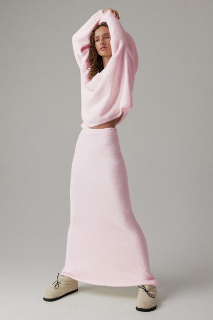 Barbara V-neck Long Sleeves Knit Set