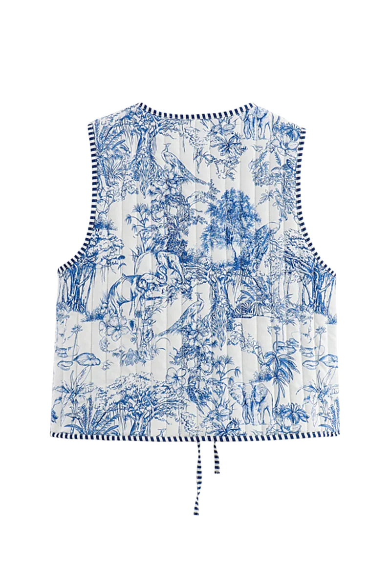 Babinia Blue Waistcoat