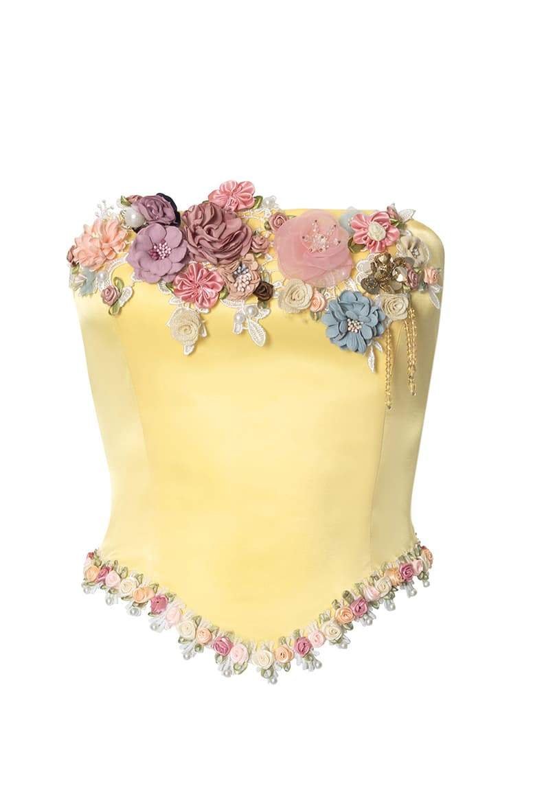 Anita Beaded Florets Bustier