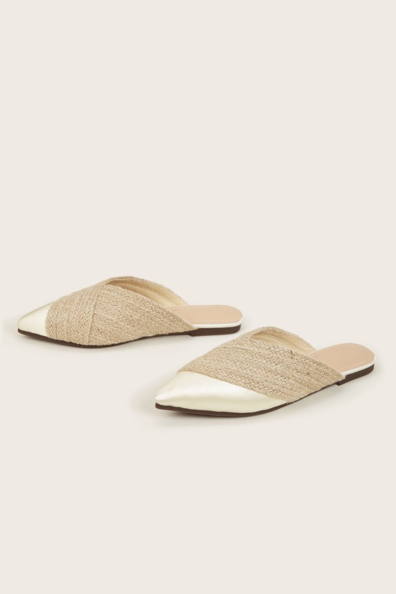 Apphia Woven Satin Slippers