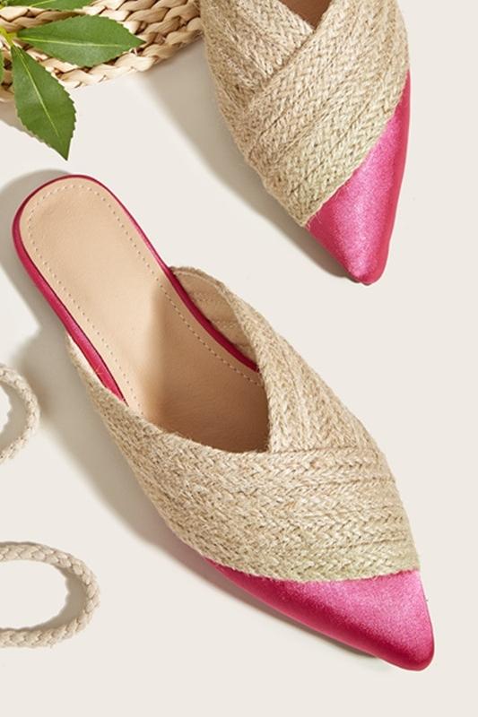 Apphia Woven Satin Slippers